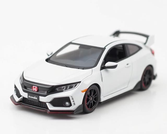 Honda Civic Type R FD2 diecast model in championship white